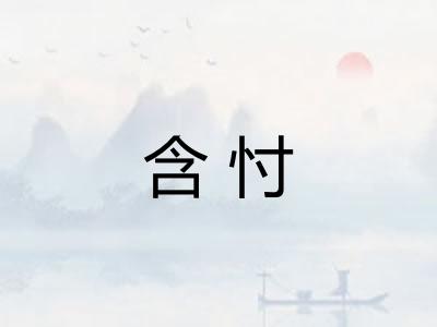 含忖