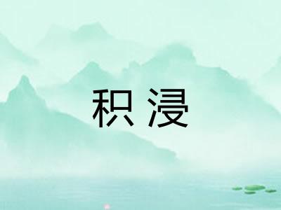 积浸