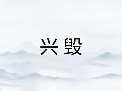 兴毁